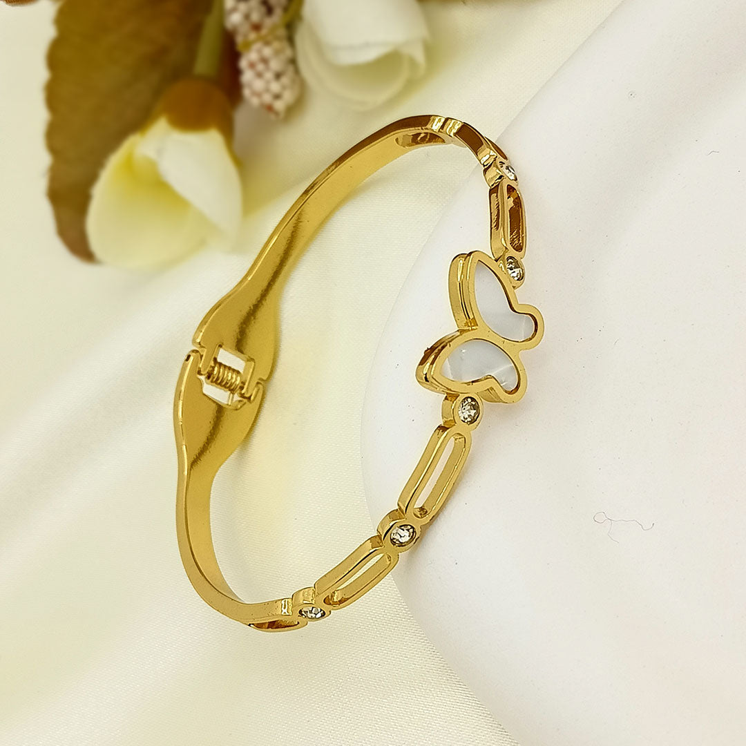 Butterfly gold bangle ( Free Size )