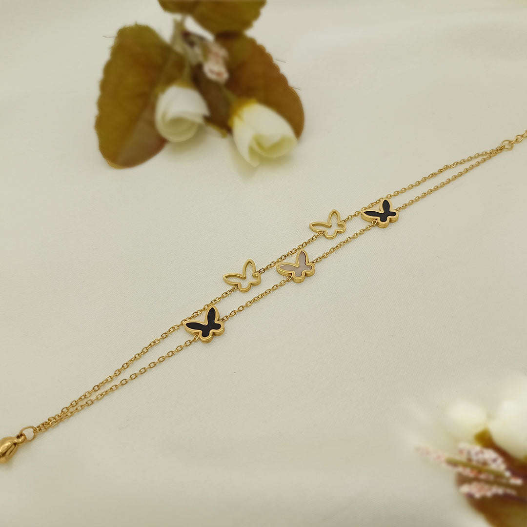 Butterfly chain bracelet