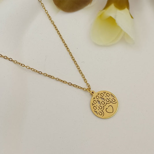 Tree of Life Heart Pendant Necklace