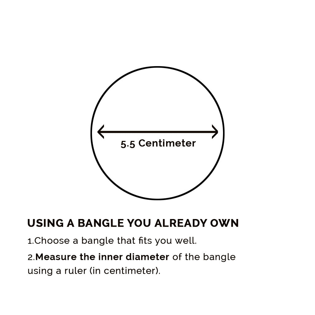 Butterfly Pattern Gold Bangle (Small)