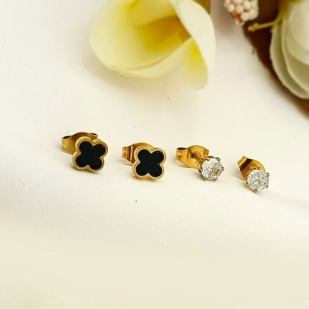 elegant dual stud earring set elegant dual stud earring set