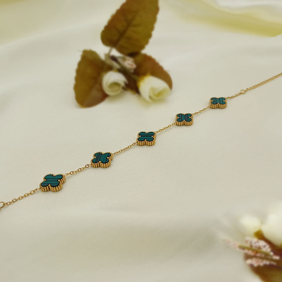 clover motif bracelet clover motif bracelet