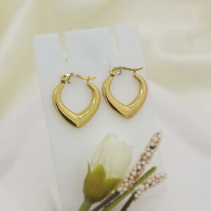 heart shaped hoop earrings