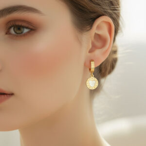 heart drop earrings