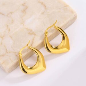 heart shaped hoop earrings