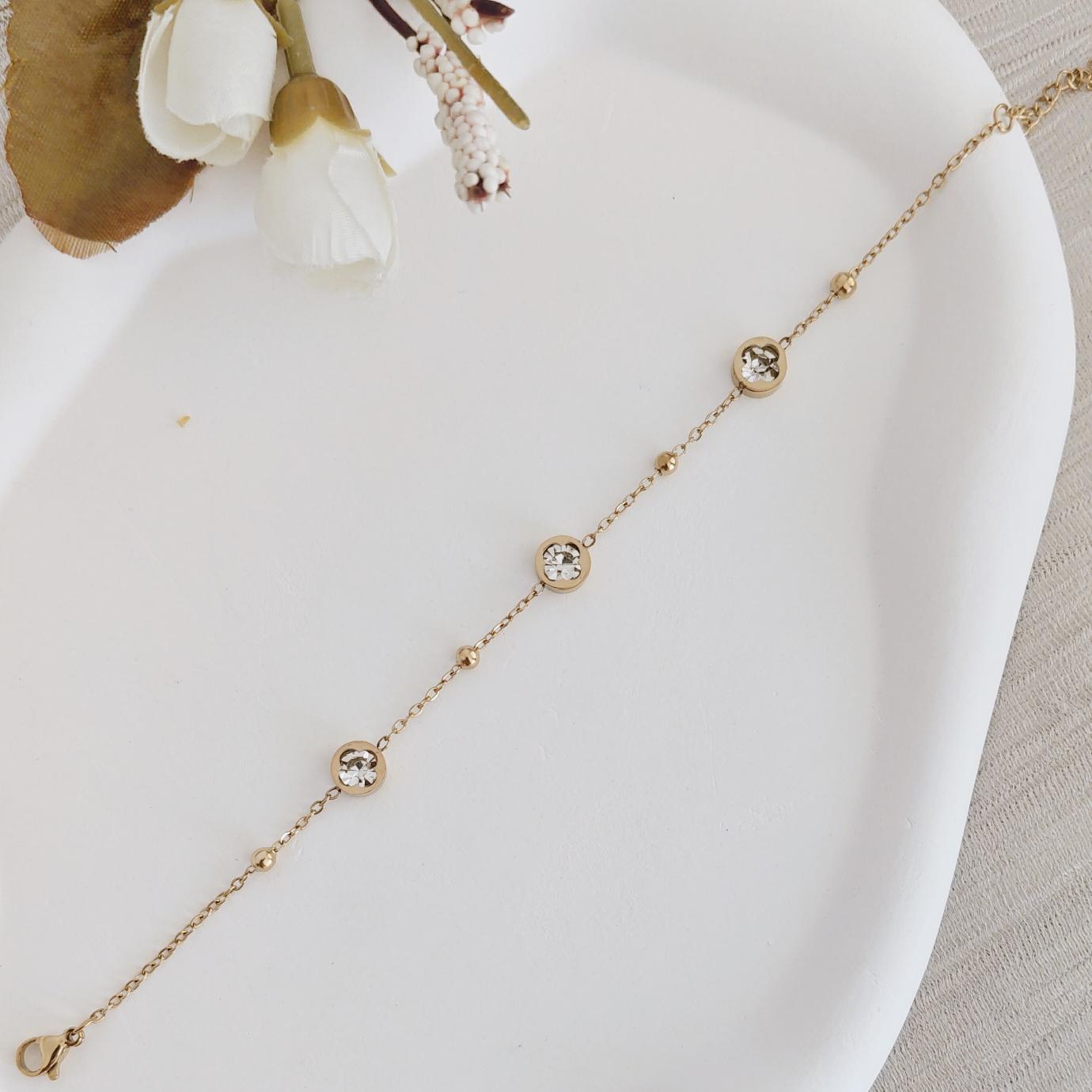 trio sparkle crystal chain bracelet trio sparkle crystal chain bracelet