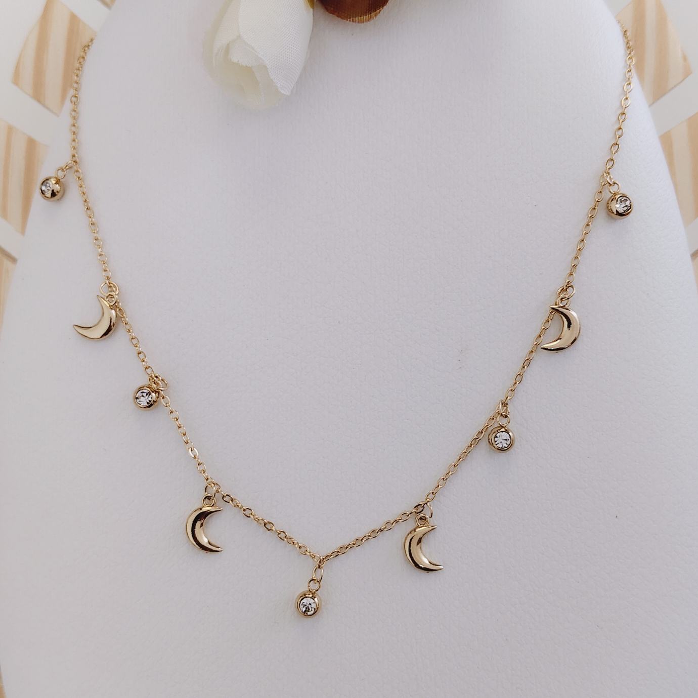 crescent moon charm necklace crescent moon charm necklace