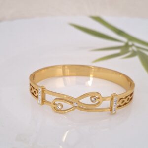 infinity crystal kada bangle