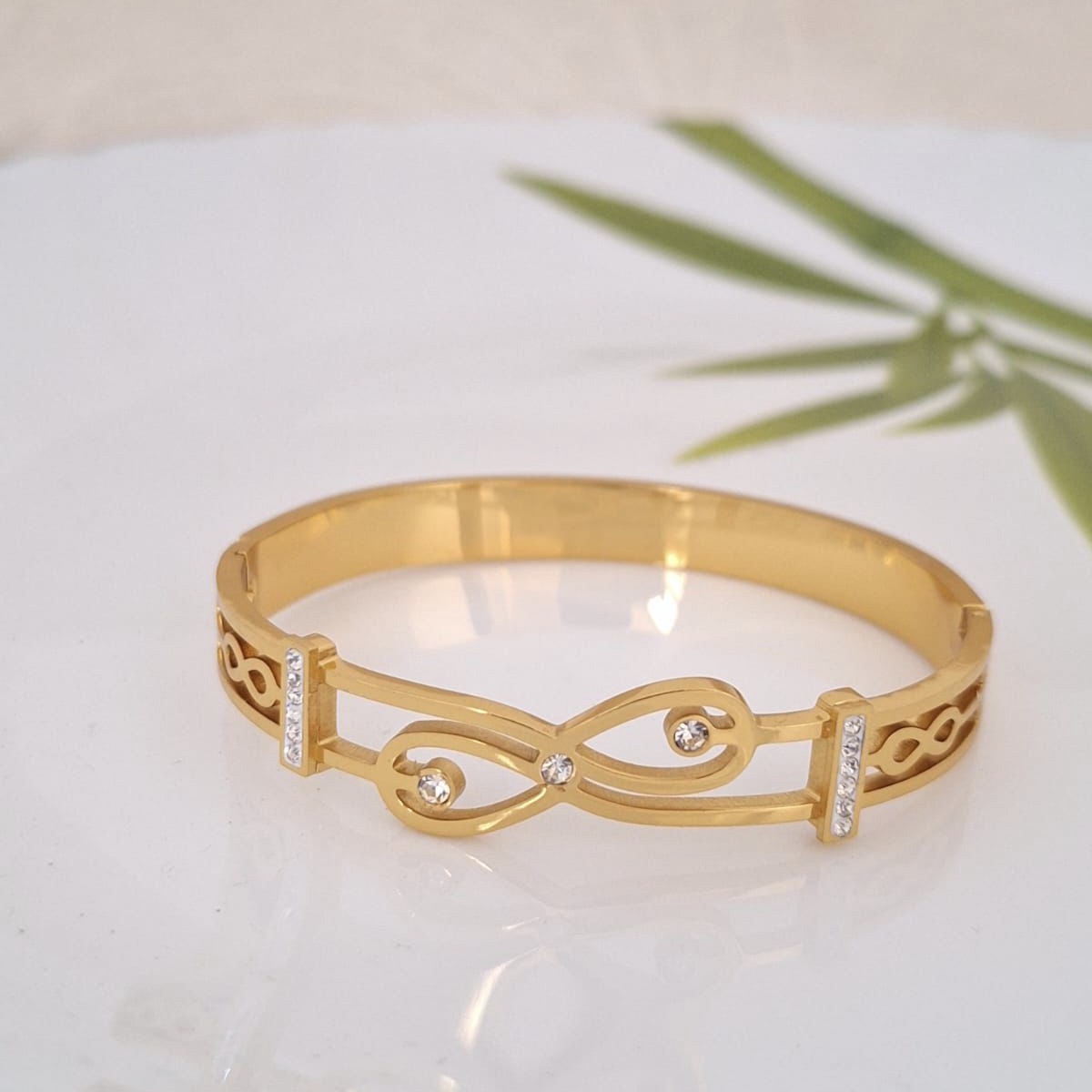 infinity crystal kada bangle infinity crystal kada bangle