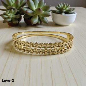 floral cutwork bangle bracelet