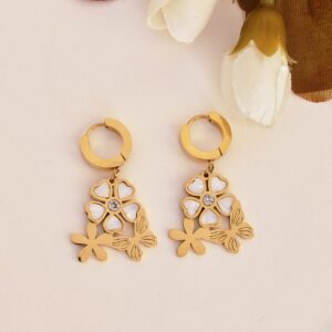 butterfly and mini flower charms