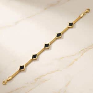 black diamond charm bracelet