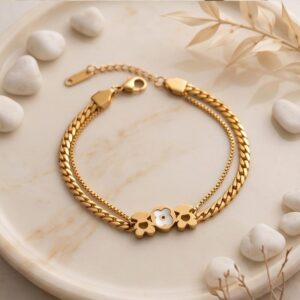 layered chain bracelet