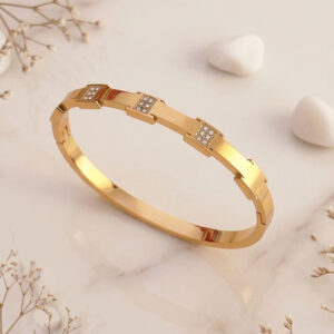 crystal link openable bangle