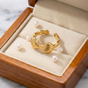 seashell ring adjustable