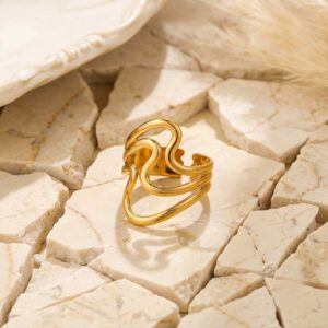 serene waves adjustable ring