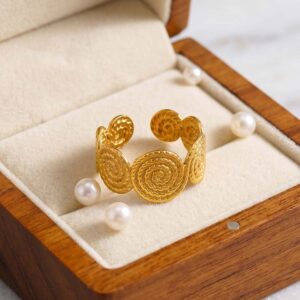 spiral disc open ring
