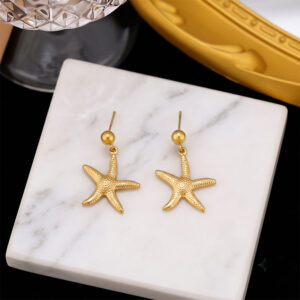 starfish drop earrings