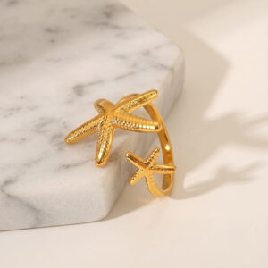double starfish ring adjustable