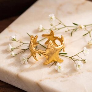 sea starfish rings adjustable