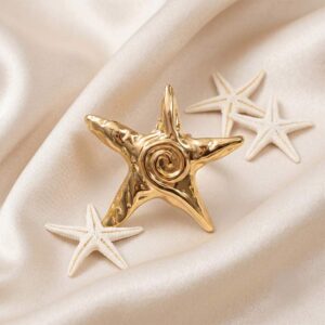textured starfish ring adjustable