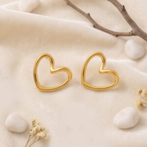 five petal flower stud earrings