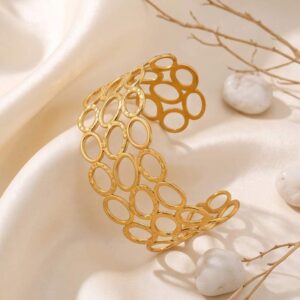 Oval Mesh Cuff Bangle